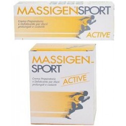 Massigen Sport Active Crema per Riscaldamento preparatoria e defaticante 50 ml
