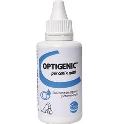 Optigenic soluzione detergente per gli occhi irritati di cani e gatti 50 ml
