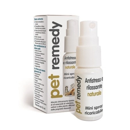 Pet Remedy Antistress e rilassante naturale per animali mini spray ricaricabile 15 ml Pet Remedy Antistress e rilassante naturale per animali mini spray ricaricabile 15 ml