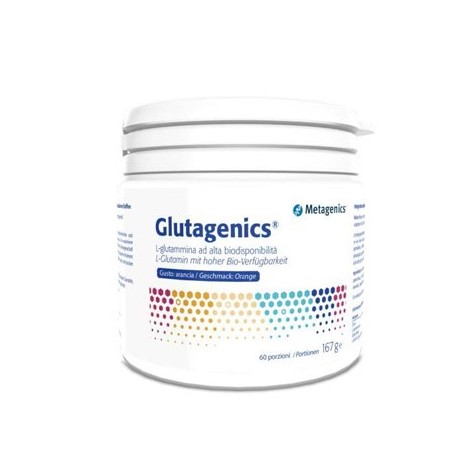 Glutagenics integratore di L-glutammina ad alta biodisponibilità gusto arancia 167 g Glutagenics integratore di L-glutammina ad alta biodisponibilità gusto arancia 167 g