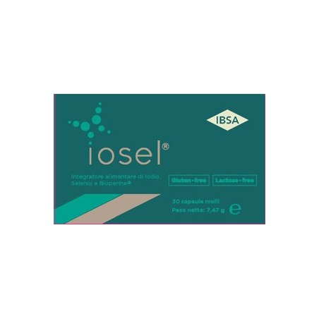 Iosel integratore di iodio e selenio per la tiroide 30 capsule molli Iosel integratore di iodio e selenio per la tiroide 30 capsule molli