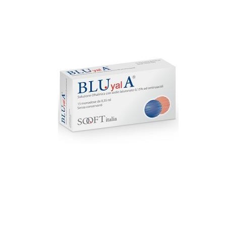 BLUyalA collirio con acido ialuronico per secchezza oculare 15 flaconcini 0,30 ml