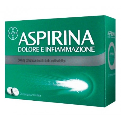 Aspirina Dolore e Infiammazione 500 mg 20 compresse rivestite