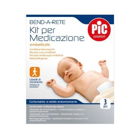 PIC Bend-A-Rete Kit per medicazione ombelicale dei neonati