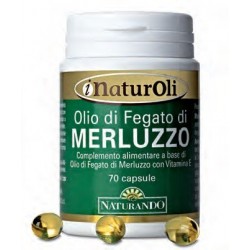Naturando I NaturOli Olio di fegato di Merluzzo integratore antiossidante 70 capsule