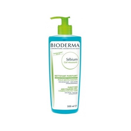 Bioderma Sébium Gel moussant detergente viso purificante seboregolatore 500 ml Bioderma Sébium Gel moussant detergente viso purificante seboregolatore 500 ml