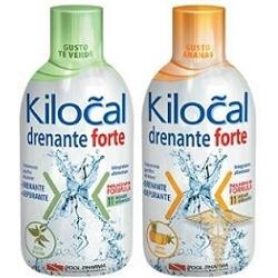 Kilocal Drenante Forte integratore per ritenzione idrica e cellulite gusto ananas 500 ml