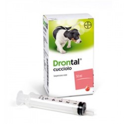 Drontal Cucciolo sospensione orale farmaco veterinario 1 flacone da 50 ml