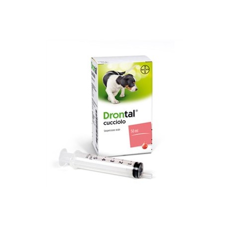 Drontal Cucciolo sospensione orale farmaco veterinario 1 flacone da 50 ml