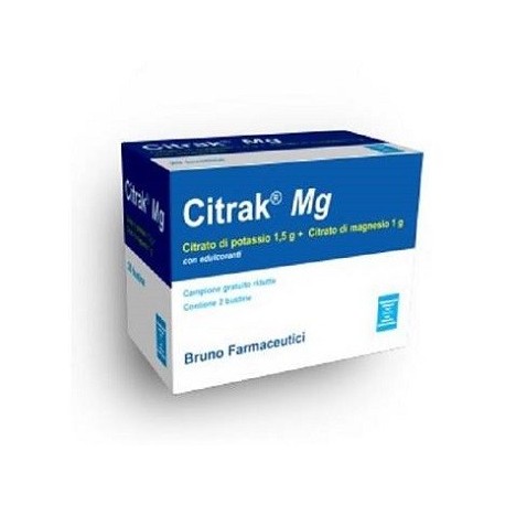 Citrak MG integratore di magnesio e potassio per sport e muscoli 20 bustine