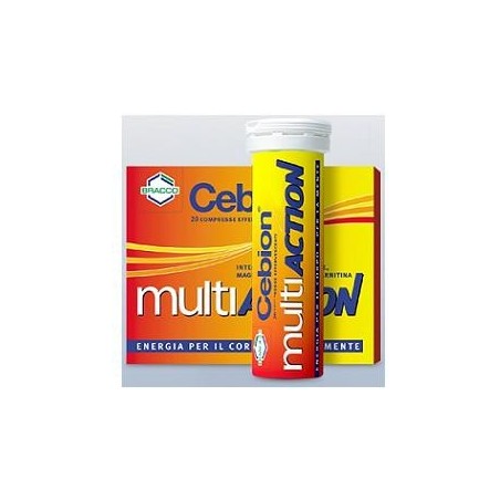 Cebion Multi Action integratore per stanchezza psicofisica 20 compresse effervescenti Cebion Multi Action integratore per stanchezza psicofisica 20 compresse effervescenti