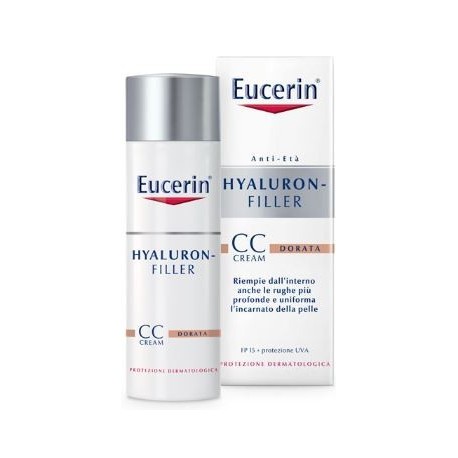 Eucerin Hyaluron-Filler CC Cream Dorata crema giorno antirughe colorata 50 ml