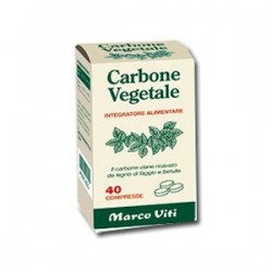 Marco Viti Carbone Vegetale integratore digestivo intestinale 40 compresse