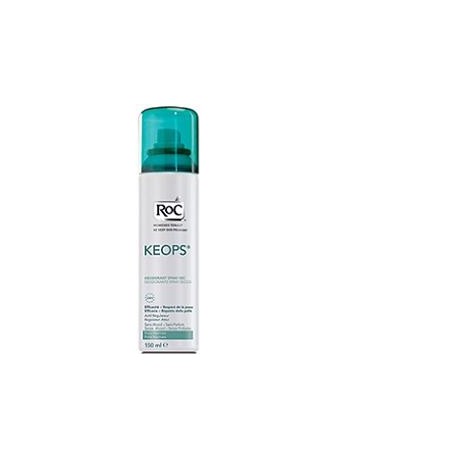 Roc Keops deodorante spray secco senza alcol e profumo efficace 48 ore 150 ml