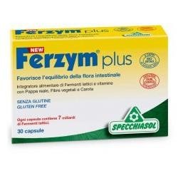 New Ferzym Plus integratore per l'equilibrio della flora intestinale 30 capsule