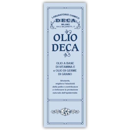 Olio Deca idratante elasticizzante della pelle ricco di vitamina E 50 ml Olio Deca idratante elasticizzante della pelle ricco di vitamina E 50 ml