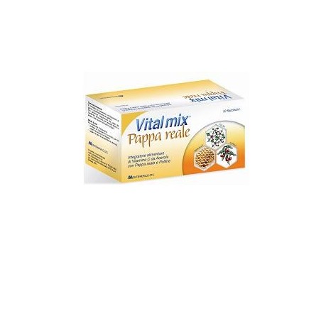 Montefarmaco Vitalmix Pappa Reale Integratore Vitamina C 10 flaconcini Montefarmaco Vitalmix Pappa Reale Integratore Vitamina C 10 flaconcini