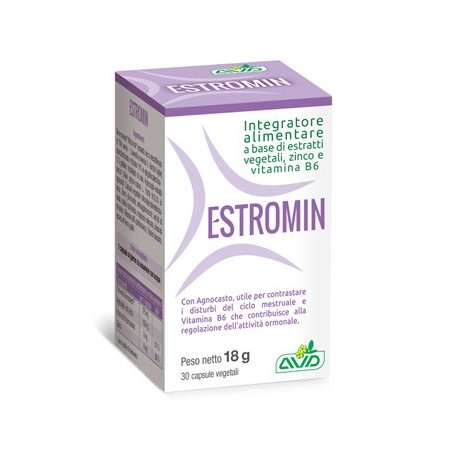 Estromin 30Capsule Integratore per Ciclo Mestruale e Attività Ormonale Estromin 30Capsule Integratore per Ciclo Mestruale e Attività Ormonale
