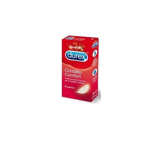 Durex Contatto Comfort preservativo molto sottile e lubrificato 6 pezzi