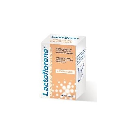 Lactoflorene Plus integratore probiotico con fermenti lattici vivi 12 bustine monodose