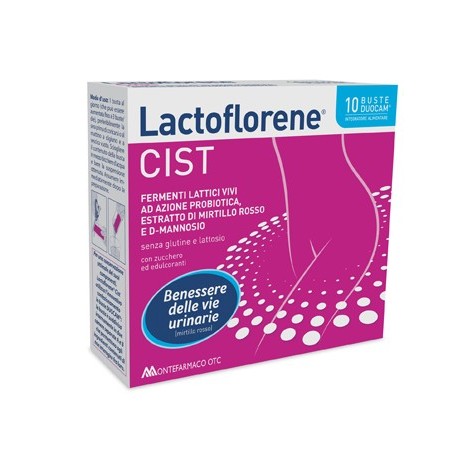 Lactoflorene Cist integratore probiotico per funzionalità delle vie urinarie 10 bustine
