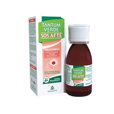 Tantum Verde SOS Afte Collutorio per trattare afte e lesioni in bocca Tantum Verde SOS Afte Collutorio per trattare afte e lesioni in bocca