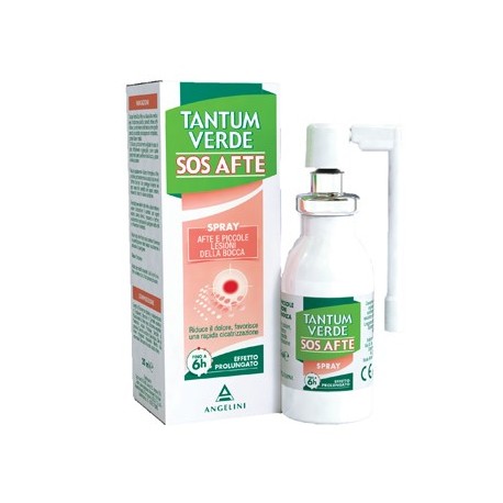 Tantum Verde SOS Afte Spray per afte e piccole lesioni della bocca 20 ml