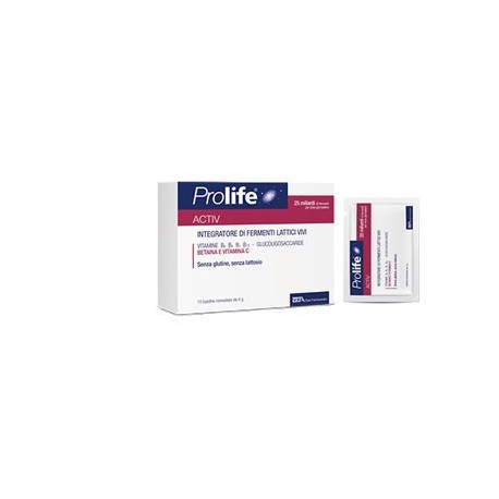 Prolife Activ 10 Bustine Monodose - Fermenti Lattici Vivi per l'Intestino