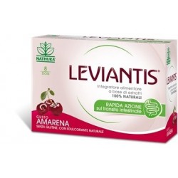 Leviantis integratore con rapida azione sul transito intestinale 16 buste gusto amarena