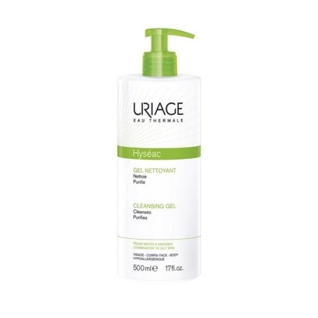 Uriage Hyseac Gel Detergente Purificante Viso e Corpo per Pelle Grassa 500ml