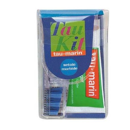 Tau Marin Kit da viaggio 1 dentifricio gel alle erbe 20 ml + spazzolino morbido