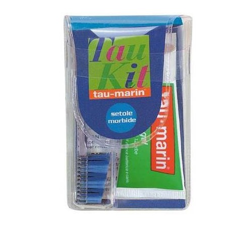 Tau Marin Kit da viaggio 1 dentifricio gel alle erbe 20 ml + spazzolino morbido Tau Marin Kit da viaggio 1 dentifricio gel alle erbe 20 ml + spazzolino morbido