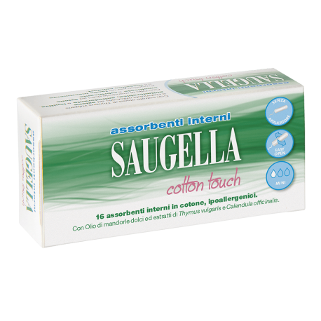 Saugella Cotton Touch-16 Assorbenti Interni Regular in Cotone Sconto