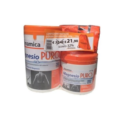 Dynamica Magnesio puro integratore in polvere 300 + 150 g