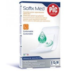 PIC Soffix Med Cerotto post-operatorio delicato in TNT 5 pezzi cm 12 x 10 cm