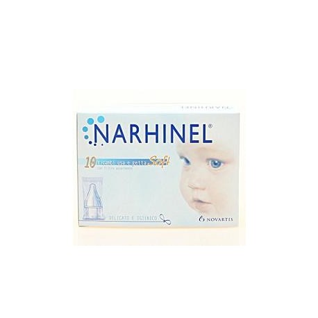 Narhinel Ricambi soft usa e getta per aspiratore nasale 10 ricariche