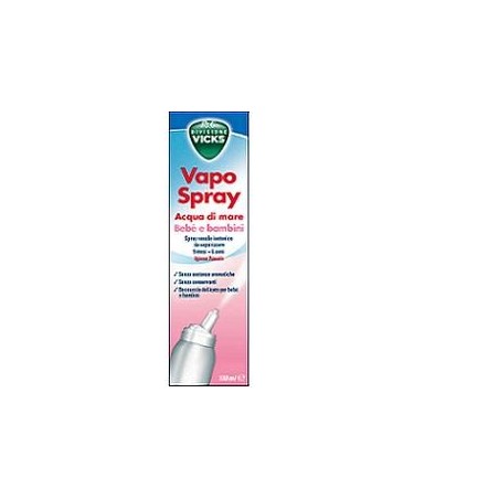 Vicks Vapo Spray nasale isotonico all'acqua di mare per bambini 100 ml Vicks Vapo Spray nasale isotonico all'acqua di mare per bambini 100 ml