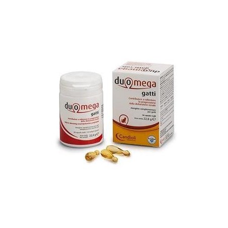 Candioli Duomega Gatti integratore di acidi grassi Omega 3 per i reni 30 capsule molli Candioli Duomega Gatti integratore di acidi grassi Omega 3 per i reni 30 capsule molli