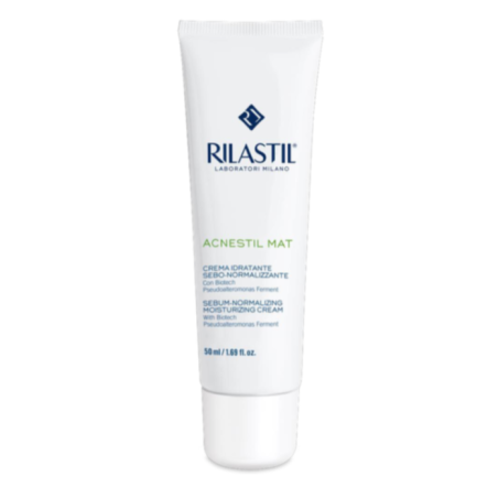 Rilastil Acnestil Crema Idratante Effetto Mat Opacizzante per Pelle Grassa 50ml Rilastil Acnestil Crema Idratante Effetto Mat Opacizzante per Pelle Grassa 50ml