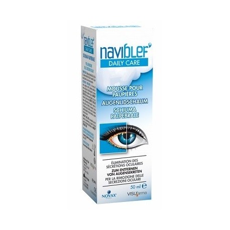 Naviblef Daily Care schiuma detergente occhi per blefarite 50 ml