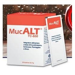 MucALT TC-600 integratore per il benessere delle vie respiratorie 20 bustine 4 g
