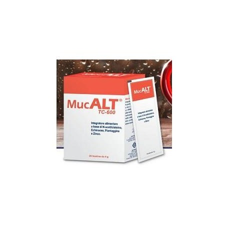 MucALT TC-600 integratore per il benessere delle vie respiratorie 20 bustine 4 g