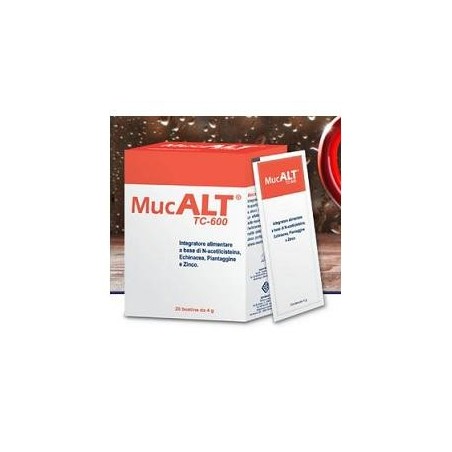 MucALT TC-600 integratore per il benessere delle vie respiratorie 20 bustine 4 g MucALT TC-600 integratore per il benessere delle vie respiratorie 20 bustine 4 g