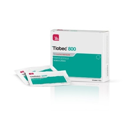 Tiobec 800 Integratore antiossidante - 10 bustine fast-slow Tiobec 800 Integratore antiossidante - 10 bustine fast-slow