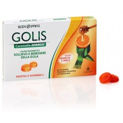 Body Spring Golis 15 Caramelle gommose per il benessere della gola con vitamina C