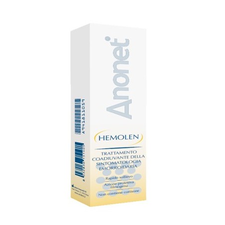 Anonet Hemolen Crema trattamento coadiuvante della sintomatologia emorroidaria 30 ml Anonet Hemolen Crema trattamento coadiuvante della sintomatologia emorroidaria 30 ml