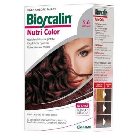 Bioscalin Nutri Color 5.6 MOGANO colorazione permanente pelle sensibile Bioscalin Nutri Color 5.6 MOGANO colorazione permanente pelle sensibile