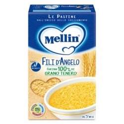 Mellin Fili d'Angelo Pastina per bambini con 100% farina di grano tenero 350 g