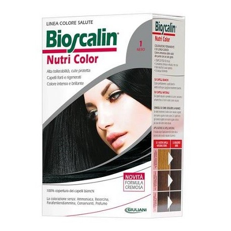 Bioscalin Nutri Color 1 NERO colorazione permanente pelle sensibile