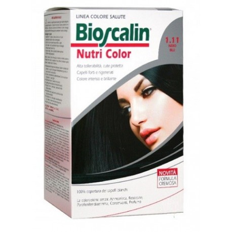 Bioscalin Nutri Color 1.11 NERO BLU colorazione permanente pelle sensibile